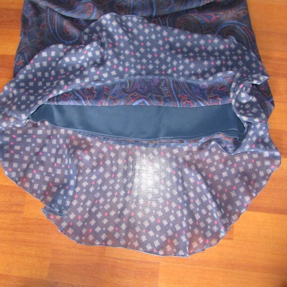 DUE per DUE Silk Print Skirt - Sz 14W - NEW - Picture 10 of 10